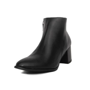 Bota Mujer Negra con Taco Separado